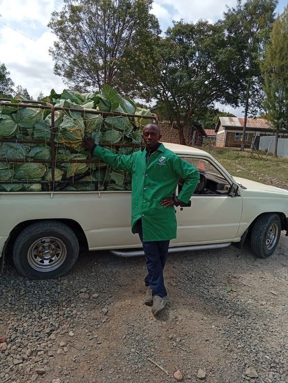Farm team managing produce logistics